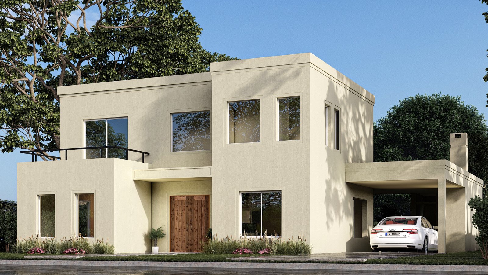 Modelado 3D y renderizado arquitectónico exterior por DP Renders