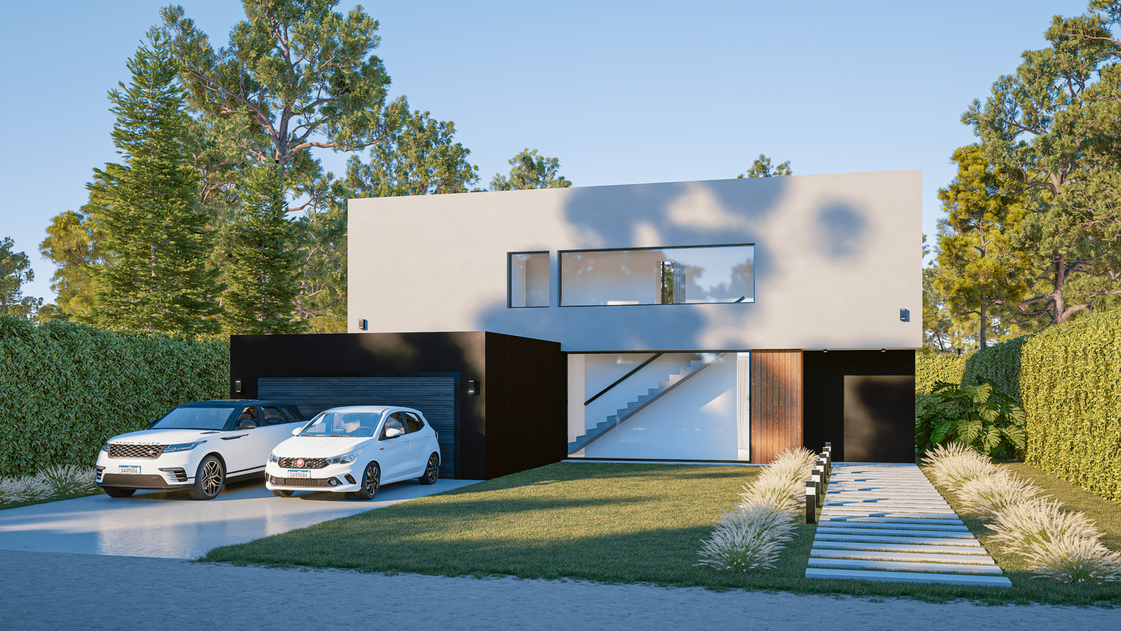 Vivienda Compacta de 1 Planta (Lote 8x20) - DP Renders