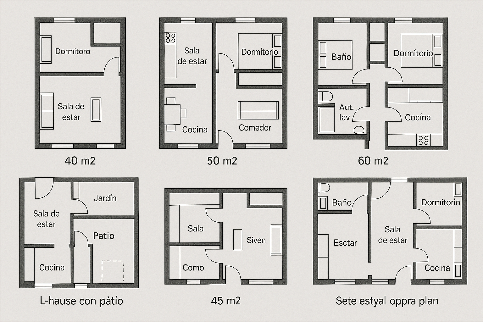 Fachada y diseño de casas pequeñas modernas bien distribuidas