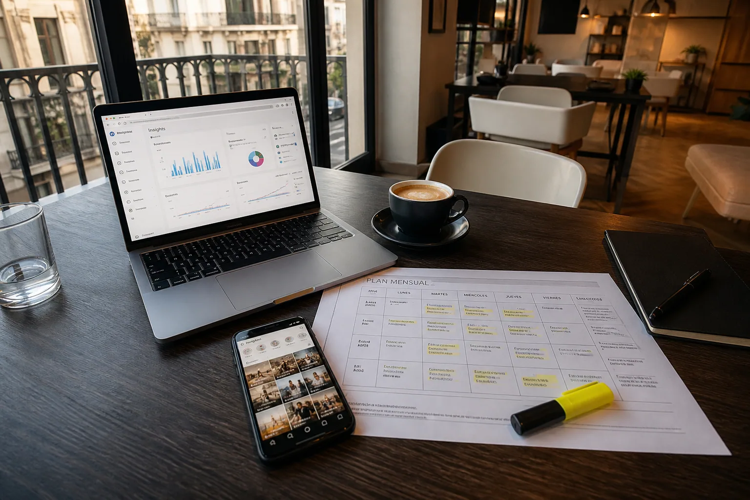 Escritorio de community manager en Argentina con plan mensual, Insights e Instagram